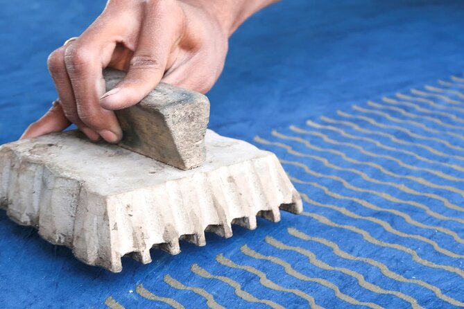 Block Printing & Village Stories: Discover Bagru’s Craft Legacy - Printing your own scarf