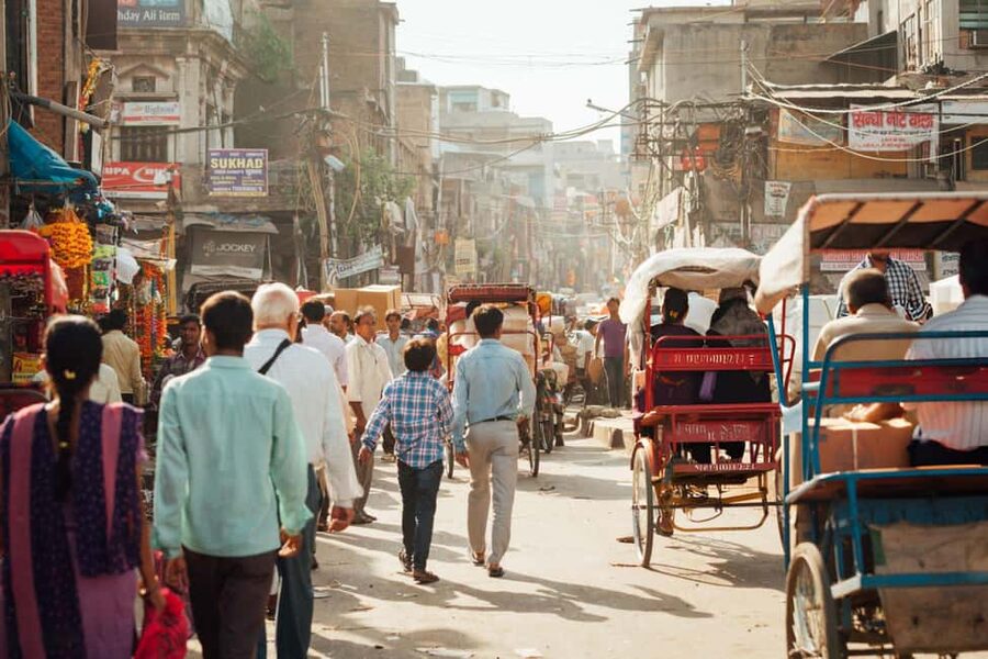 From Delhi: 3-Day Golden Triangle Tour with Agra and Jaipur - Day one: Delhi’s mosques, markets, and monumental avenues