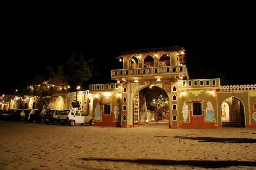 Jaipur: Cultural Evening Tour & Dinner at Chokhi Dhani - Folk dance, puppets, magic, and camel rides