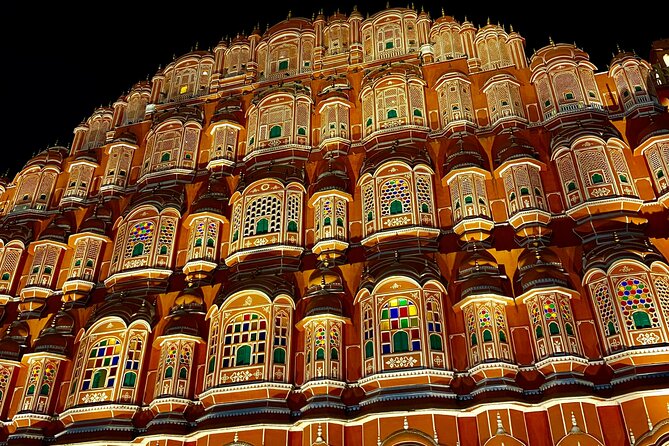 Jaipur Evening City Tour In Open Jeep - Albert Hall under evening lights