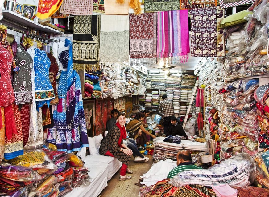 Jaipur: Private Shopping Tour with Block Printing Workshop - Shopping for fabric, shirts, rugs, and home goods
