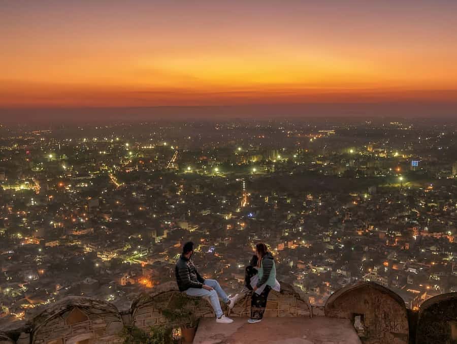 Jaipur: Tour with Nahargarh Sunrise or Monkey Temple Sunset - Albert Hall, night lights, and the Pink City drive