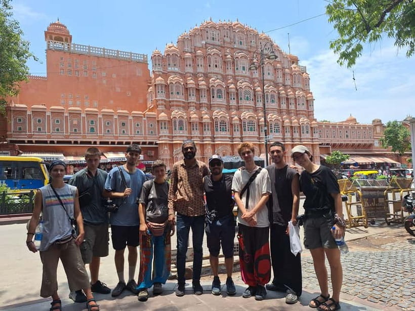 Pink City Walking Tour With Us ( A Haritage Walk in Jaipur) - Meeting Mudassir beside Hawa Mahal