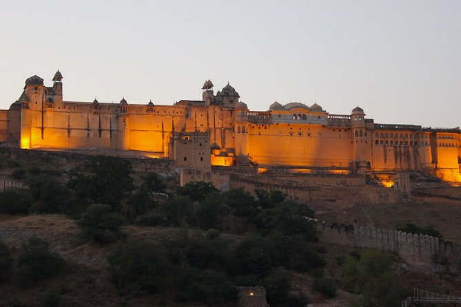 Sound & Light Show At Amber Fort, Jaipur - Folding chairs below the palace